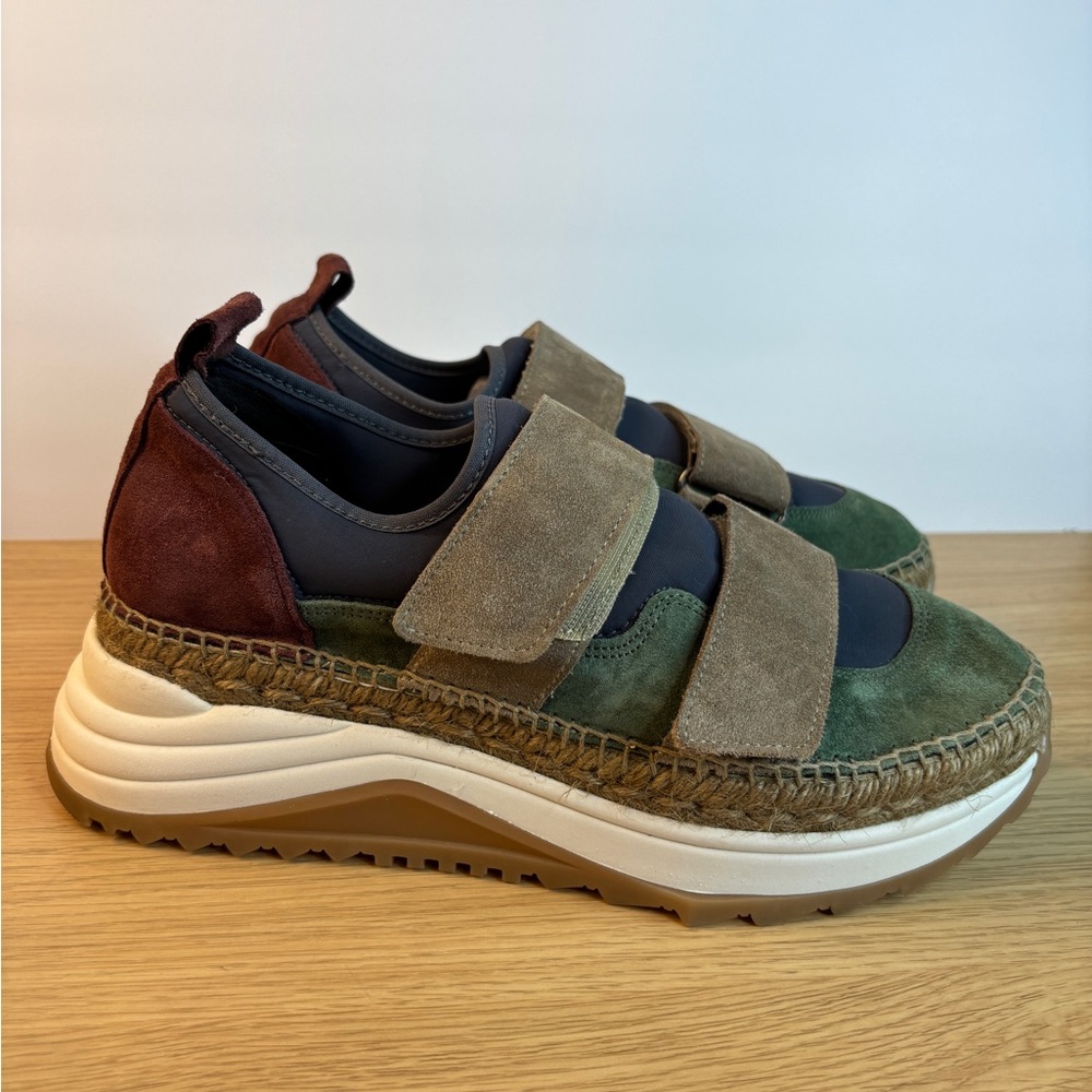 Gaimo Colorblock Velcro Platform‎ Woman’s 40 Sneakers. Made in Spain Like New!!
